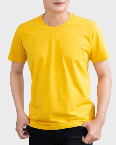 Áo Nam - Vàng Nghệ - Cổ Tròn - BM07