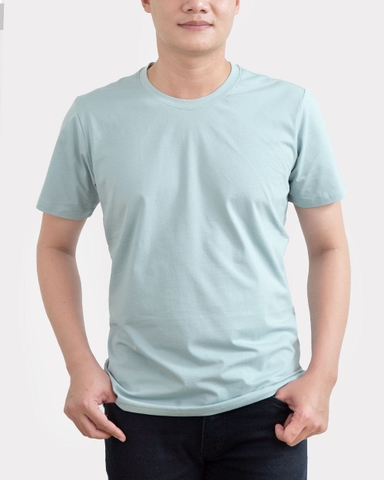 Áo Nam - Xanh Min - Cổ Tròn - BM27