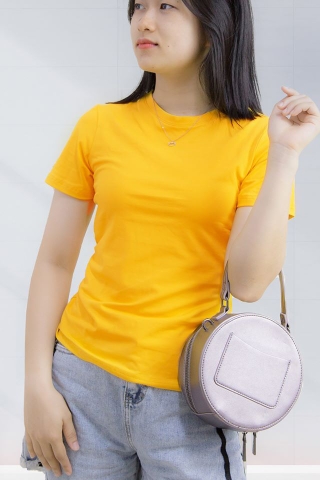 Áo Thun - Vàng Nghệ - Cổ Tròn -07B