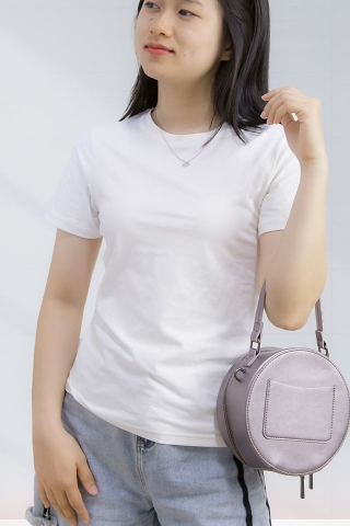 Áo Thun - Trắng Sữa - Cổ Tròn - 10B