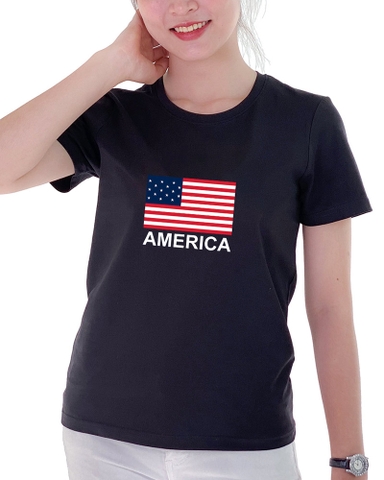 Áo in - Đen - 11B - D2 - American