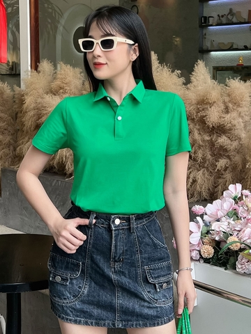Áo PoLo Nữ - Màu Xanh Lá - PLM04