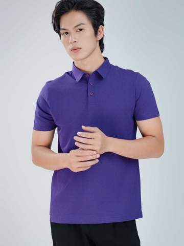 Áo PoLo Nam-Cổ Sơ Mi-Tím Than-PLM01
