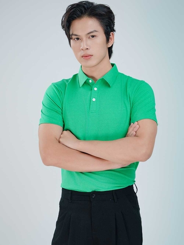 Áo PoLo Nam-Cổ Sơ Mi-Xanh Lá-PLM04