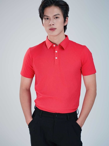 Áo PoLo Nam-Cổ Sơ Mi-Đỏ-PLM05