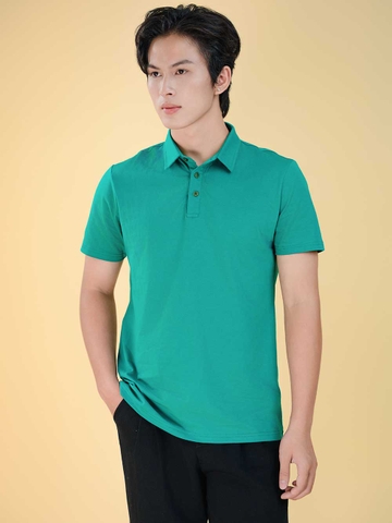 Áo PoLo Nam-Cổ Sơ Mi-Xanh Rêu-PLM08
