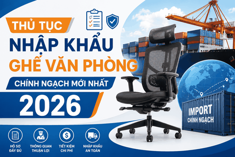 Thủ tục nhập khẩu ghế văn phòng chính ngạch mới nhất 2026