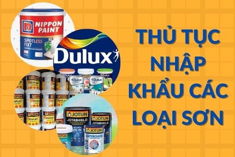 Thủ tục nhập khẩu các loại sơn