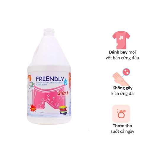 Nước giặt xả 2 in 1 Friendly 3500ml