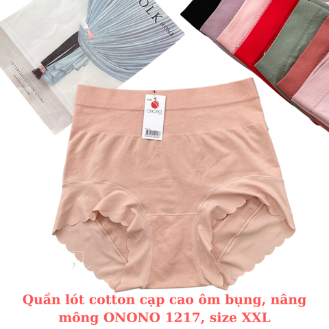 Quần lót cotton cạp cao ôm bụng, nâng mông ONONO 1217, Size XXL