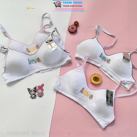 Áo lót trắng cotton Sisterhood 6233, Áo ngực học sinh vải mềm Form Cup A