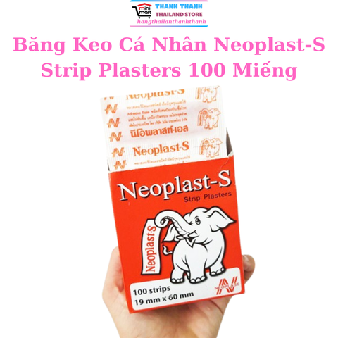 Băng Keo Cá Nhân Neoplast-S Strip Plasters 100 Miếng