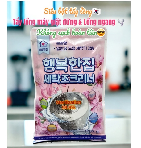 Bột tẩy vệ sinh lồng máy giặt Haengbokanjip Hàn Quốc 160g
