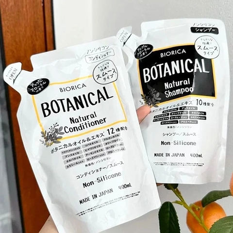 Dầu Gội Xả tóc thảo mộc  Biorica Botanical Natural Non-Silicone 400ml