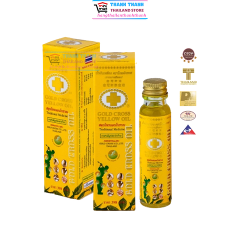 Dầu thập tự vàng Thái Lan Gold Cross Yellow Oil 15cc
