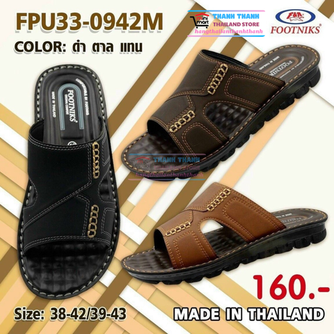 Dép nam quai ngang FPU33 0942 FOONIKS Thái Lan