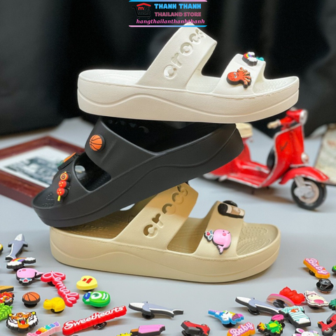 Dép nữ hai quai Crocs Baya Platform Sandal - Dép Đế Cao 3.5cm