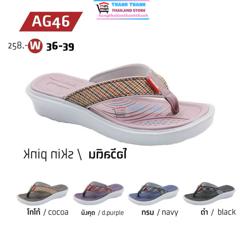 Dép nữ xỏ ngón Thái Lan Kito AG46