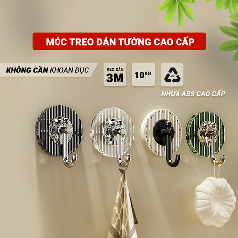 Sét 4 móc dán tường siêu dính STICK HOOD 2311