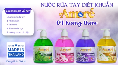Nước Rửa Tay AMORE hương nước hoa 500ml Thái Lan