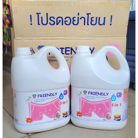 Nước giặt xả 5 in 1 Friendly 3500ml