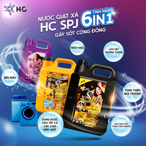Nước giặt đậm đặc hương nước hoa SPJ - 5000ml