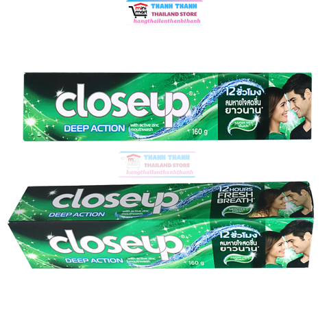 Kem Đánh Răng Bạc Hà CloseUp Thái Lan 160g
