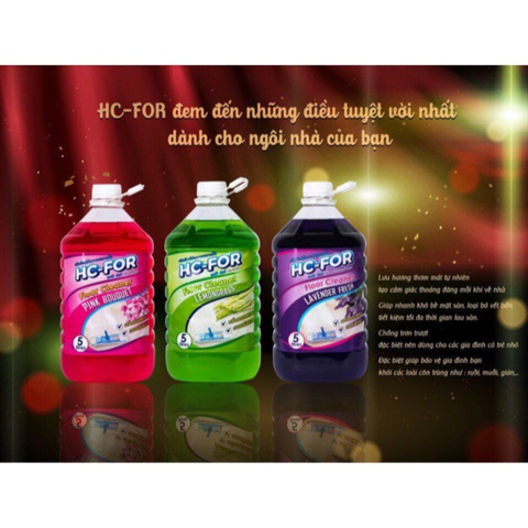 Nước lau sàn HC - For  đậm đặc Can 5000ml