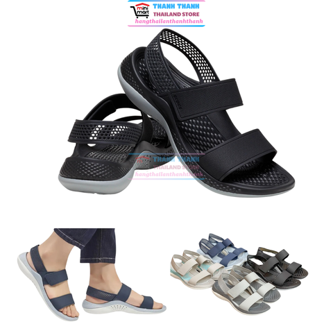 Sandal Nữ Cross Literide CR360 Nữ đế cao 3cm nhựa cao cấp