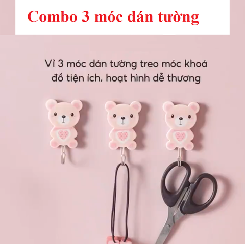 ✨ VỈ 3 MÓC DÁN TƯỜNG HOOK SIÊU DÍNH – GỌN GÀNG MỌI GÓC NHÀ!
