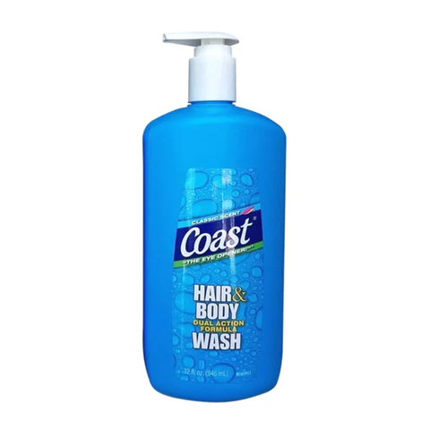 Tắm Gội Nam Coast 2 in 1  HAIR & BODY WASH 946ml