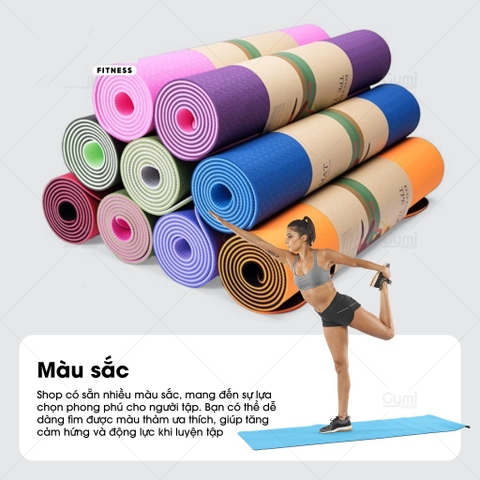 💪 THẢM TẬP YOGA – GYM ECO FRIENDLY 2 LỚP CAO CẤP 6MM CHỐNG TRƯỢT TẠI NHÀ 💪