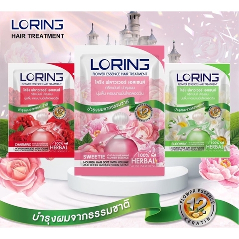 Ủ Tóc Siêu Mềm Mượt Loring Flower Essence Treatment 30ml Thái Lan