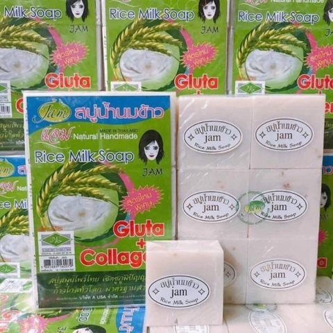 Xà bông gạo Thái Lan - Jam - Gluta+Colagen