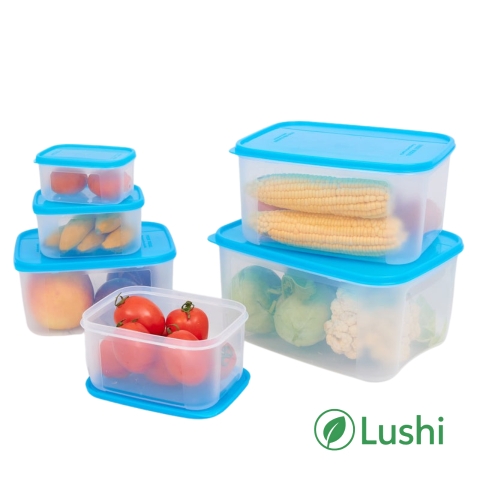 BỘ 6 HỘP BẢO QUẢN THỰC PHẨM CHỮ NHẬT CAO LUSHI LS8425