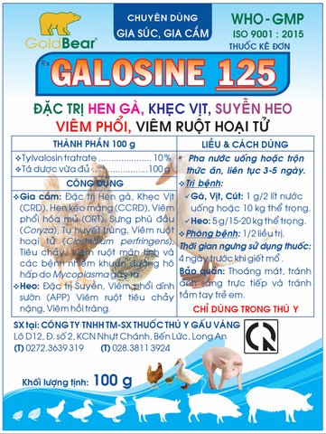 GALOSINE 125 (100 G/GÓI)-Thuốc kê đơn
