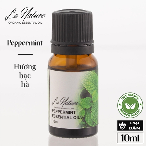 Tinh dầu LA NATURE 10ml Peppermint / Lá bạc hà (Đậm)