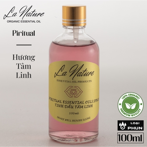 Tinh dầu LA NATURE 100ml Spiritual / Tâm linh (Phun)