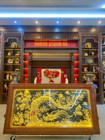 Tranh vinh hoa phú quý 1m2 x 2m3 hàng đặt