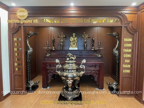 Hoàn thiện phòng thờ cho chi nhánh Vietcombank tại TP Thanh Hoá