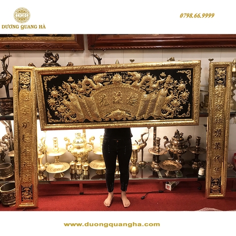 Cuốn Thư Câu Đối Mạ Vàng 