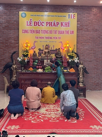 LỄ ĐÚC PHÁP KHÍ PHỤNG SỰ CHÙA YÊN TỬ TẠI ĐÚC ĐỒNG DƯƠNG QUANG HÀ