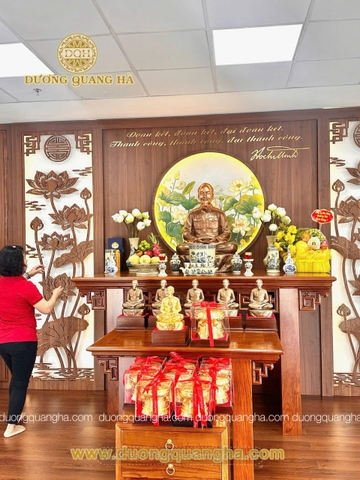 Tượng bác hồ ngồi thiền 89cm