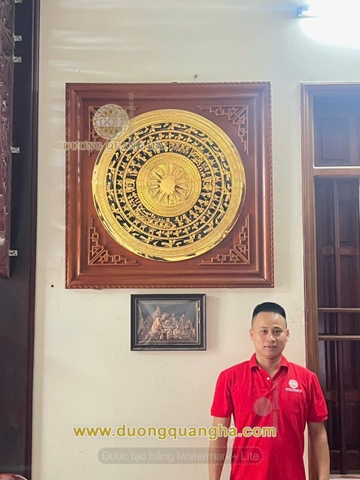 Mặt trống 80cm gò mạ vàng