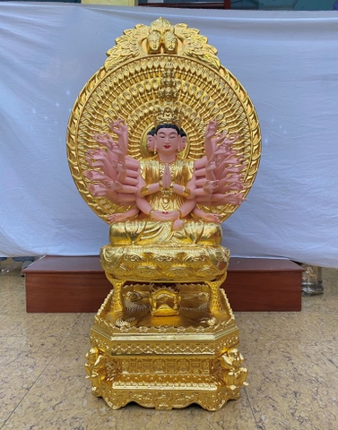 TƯỢNG THIÊN THỦ THIÊN NHÃN DÁT VÀNG 9999