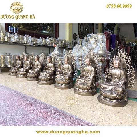 Tượng đồng Phật Dược Sư cao 71cm