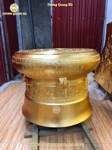 Trống Đồng Mạ Vàng Cao Cấp