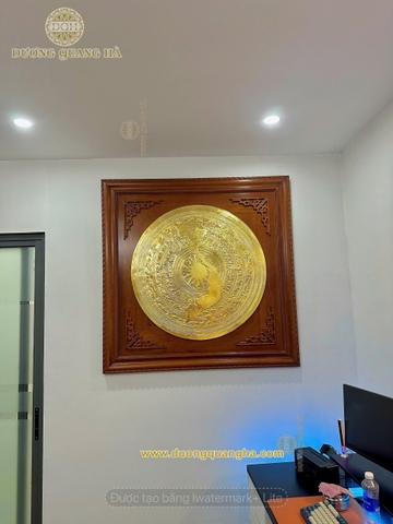 Mặt trống 90cm mạ vàng cho khách hàng Hà Nội
