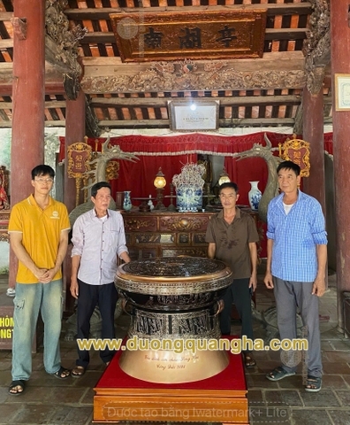 Tiếp tục bàn giao Đỉnh - Hạc - Trống cho khách hàng Thanh Hóa