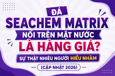 Đá Seachem Matrix nổi trên mặt nước là hàng giả? Sự thật nhiều người hiểu nhầm